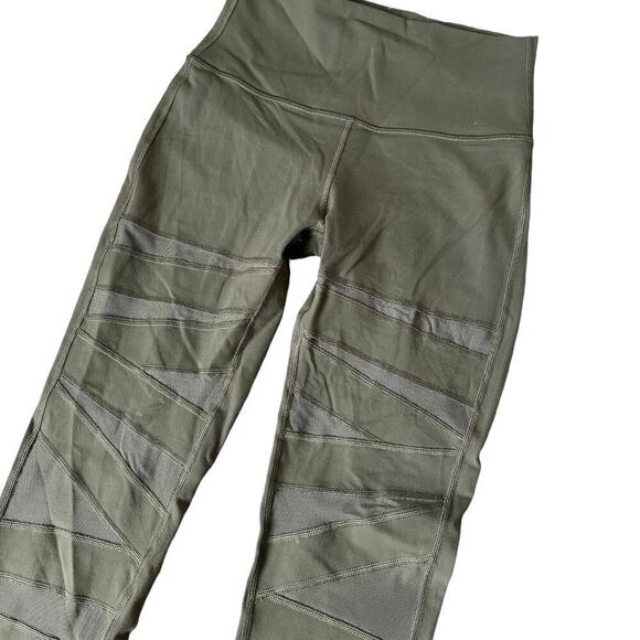 Lululemon Wunder Under Pant Tech Mesh 28" size 6 legging skinny sage green - Picture 3 of 9